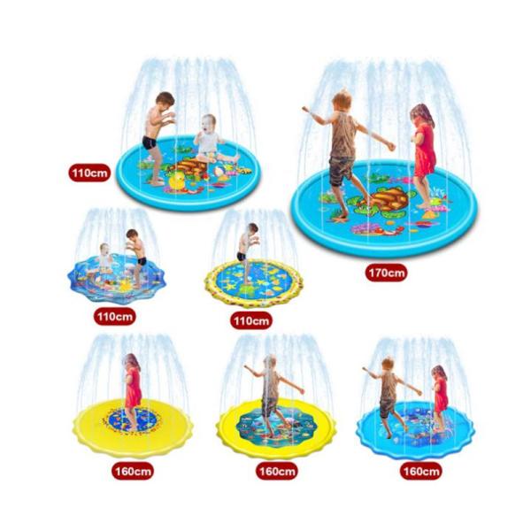 Child Development Water Play Mat Non-Toxic Inflatable Baby Mat Tummy Time Mat for Babies Infants and Toddlers