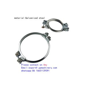 China Galvanized 200mm OEM Quick Release Duct Clamps on sale