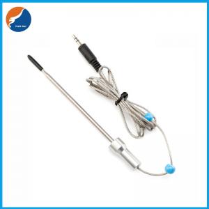 China Stainless Steel Handle NTC 100K Temperature Sensor With Stereo Plug on sale