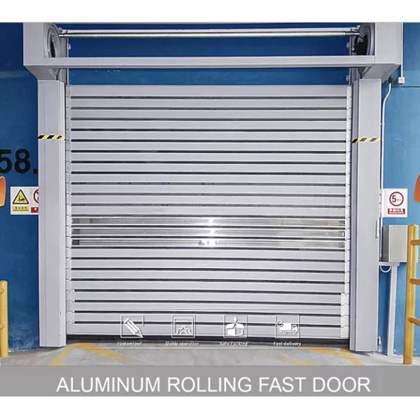 Metal Rolling High Speed Spiral Door Shutters Aluminum Alloy Anti Break Protection