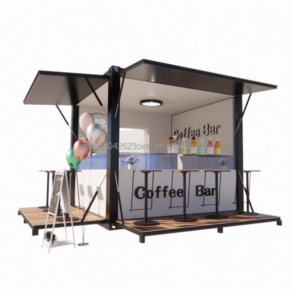Hotel 10ft Mini Container Bar Stall in Supermarket with Sturdy Pop-up Store and
