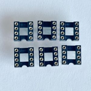 2.54mm 8 Pin IC Socket Connector Female Straight Pin Header PBT Insulation