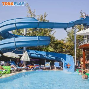 High-Capacity Spiral Water Slide for Water Parks with >500kg Max Capacity and >8