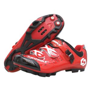 Men'S Mountain MTB Spin Cycling Shoe With Quick Lace Compatible With SPD Cleats