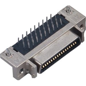 1.27mm SCSI connector female straight cen-type 68 pin scsi connector mating with