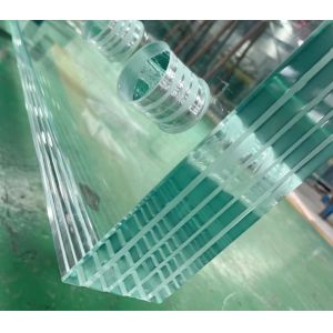 6.38-40.38mm PVB Clear Laminated Safety Glass Customized
