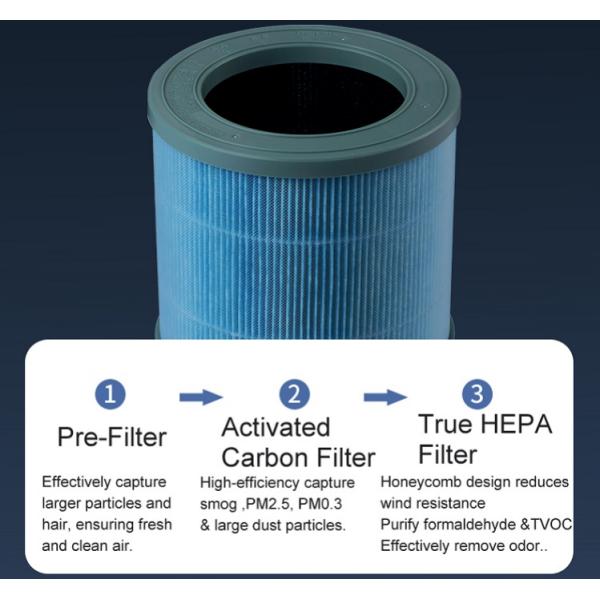 Mini 10000mAH Small Household Air Purifier AP01 HEPA H13 Desk White