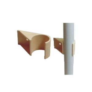Beige Plastic Coated Plumbing Fittings For DIY Pipe Rack System