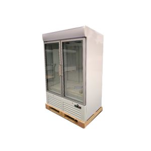 Plug In 880L Glass Door Merchandiser Refrigerator