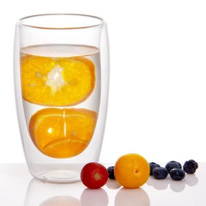 Borosilicate Double Wall Glass Cappuccino Milk Cups For Wedding