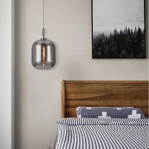 Glass industrial style bar chandelier living room bedroom study wax gourd