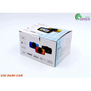 Full HD 1080P Car Surveillance Camera , G30 2.7'' Dash Cam Night Vision Motion