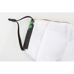 Washable Christmas Cotton Face Mask with Adjustable Loops and Nose