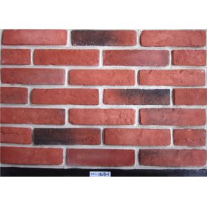 Red Classical Faux Exterior Brick Solid Surface Acid Resistance For Construction