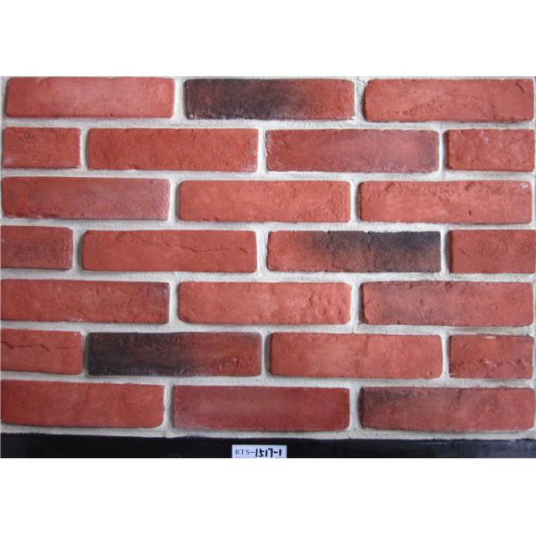 Buy Red Classical Faux Exterior Brick Solid Surface Acid Resistance For Construction at wholesale prices