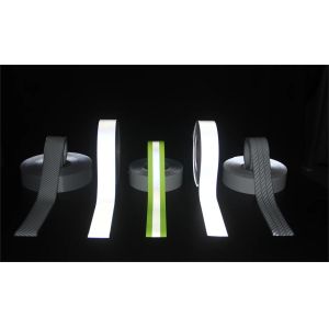 100% Cotton Safety Reflective Tape Flame Retardant High Washability