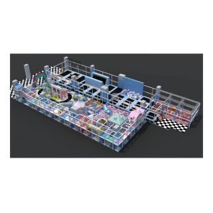 Wooden Indoor Play Center for Kids Children Games Soft Play Equipment 3-12 Years