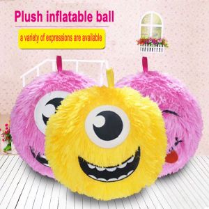 Unisex Plastic Inflatable Fuzzy Ball with Funny Face Age Range 2 to 4 Years