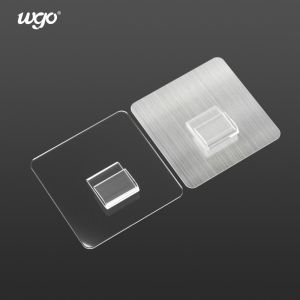 SS304 Self Adhesive Wall Hooks 5kg Max Loading 7*7cm Seamless