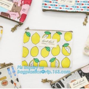 slider bag plastic zipper bag vinyl cosmetic bag, vinyl zipper pouch/Clear