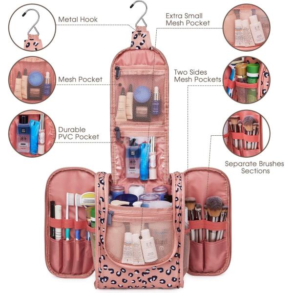 Polyester Travel Storage Toiletry Cosmetic Bag Organizer For Women Men
