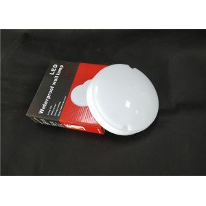 Wall Mounted Round Bulkhead Lamp 18W IP65 Plastic Super Slim Frame Shiny Surface