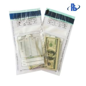 Waterproof Tamper Evident Security Bags , Self Adhesive Bank Deposit Bags