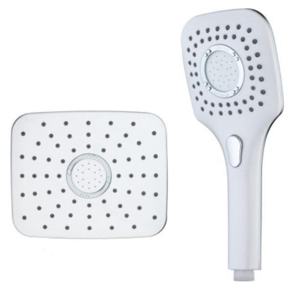 ABS material shower head handheld shower square top shower spray shower set