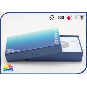 Glossy Paper Cardboard Box Cosmetic Gift Set Package With Tray