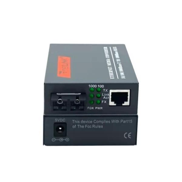 HTB-GS-03 Optical Fiber Transceiver 10/100/1000M 20KM 1310nm Single Mode Double Fibers