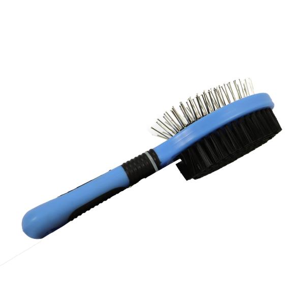 Dog Double Sided Pet Comb For Grooming Rubber Shedding Pet Grooming Dual Sided Comb 206mmx57mmx57mm