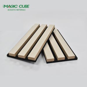 Professional Felt Polyester Akupanel natural veneer Wooden Interior Decoration
