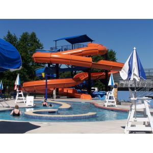Water Amusement Park Ride Party Equipment Commercial Fiberglass Water Slide