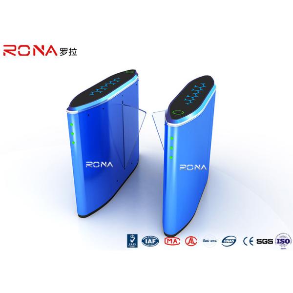 Rfid Security Flap Barrier Gate Pedestrian Control Electronic Turnstile High