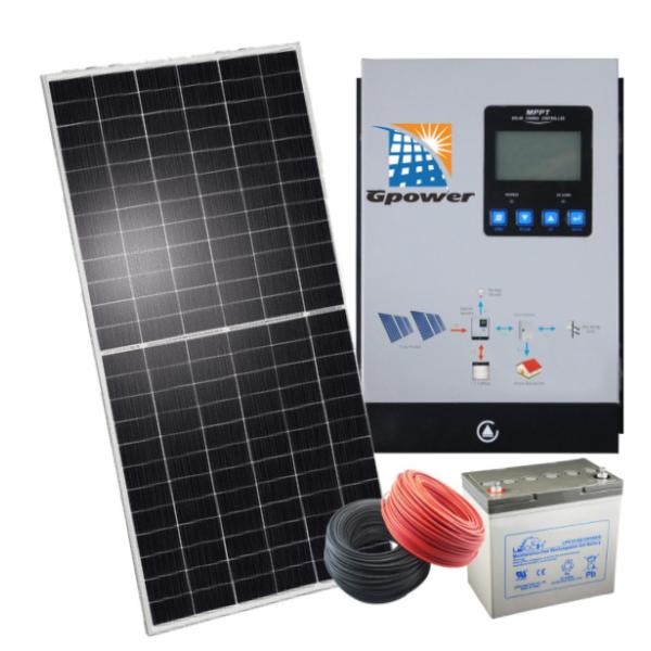 Buy GPOWER 5KW Hybrid Inverter Solar System With Battery Bank at wholesale prices