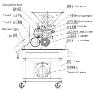 220V Fruit Vegetable Processing Machine Electrical Industrial Citrus Juicer