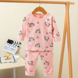 Autumn Children printed pyjama set Full Flower Long Pyjamas Set