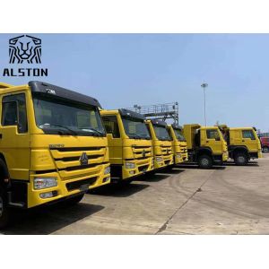 Used Sinotruk Howo Dump Trucks 375hp Left Hand Driving