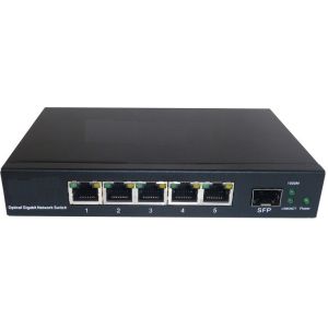 Auto-MDIX Gigabit SFP + Fiber Optic Switches Communication 10 / 100 / 1000M