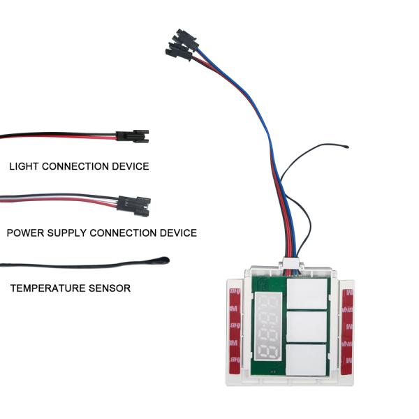 DC12V 5A 60W Time Temperature Display Defogger LED Light Mirror Touch Sensor Stepless Dimmer Switch