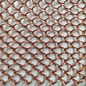 Quality High Quality Aluminum Alloy Wire Mesh Coil Drapery Mesh Curtain Multiple Color Options for sale