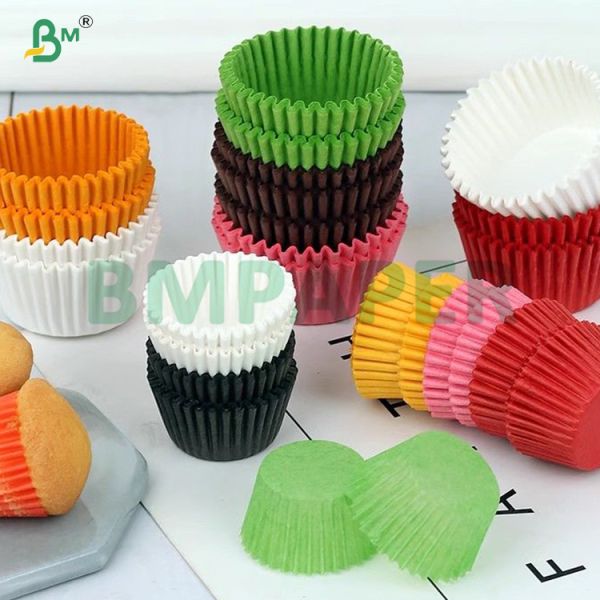  Food Safe 35gsm Oilproof Cupcake Liner Paper With Multicolor