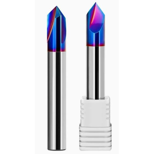 Buy HRC65 Nano Blue Carbide Chamfering End Mill at wholesale prices