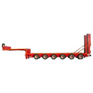 2/3/4 Axle Steel Folding Gooseneck Low Bed Trailer with 12R22.5 Tyres and 2’’/3
