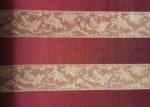 Floral Red Jacquard Woven Fabric Classical Soft With Anti-Static