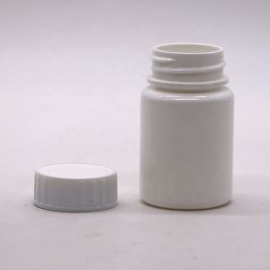 40ml Round Shape HDPE Plastic Bottle with Screw Cap and Custom Label Printing