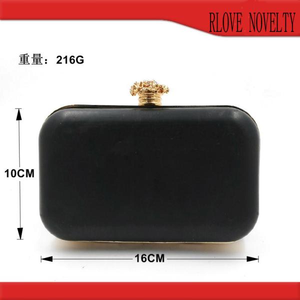 High end handmade bag accessories light gold 16*10 mm rectangle shape purse box and metal frame