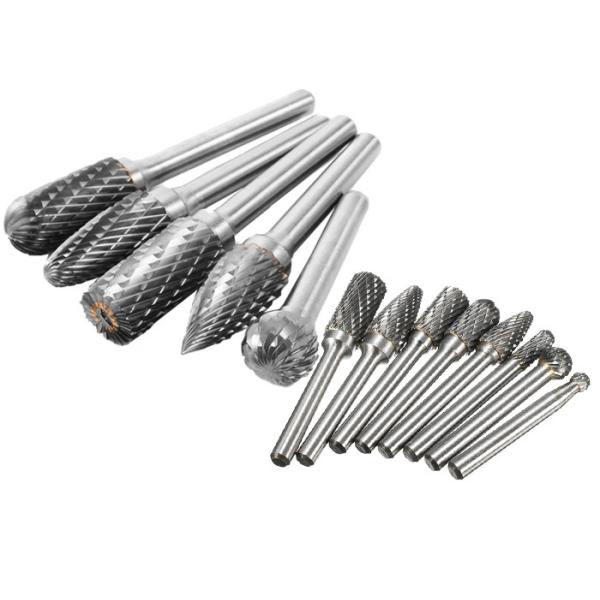 Erosion Resistant Tungsten Carbide Rotary Burrs Round End Abrasive Grinder Head