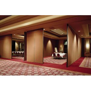 Sound Proofing Movable Wooden Foldable Partition Wall High Durability