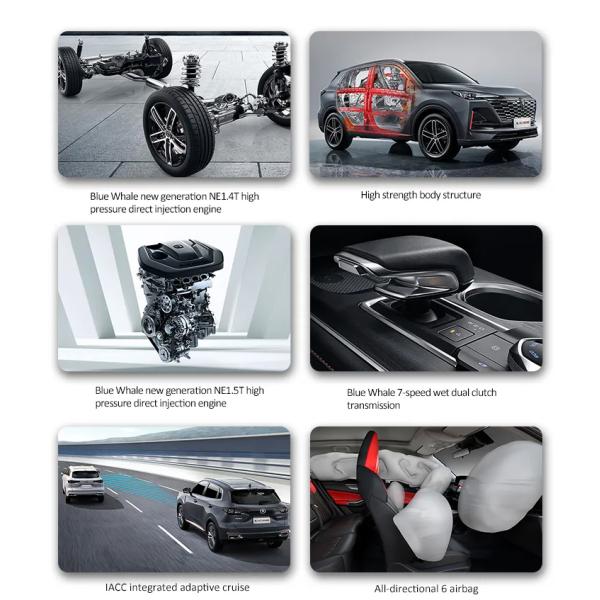 Macpherson Front Suspension Changan CS55 Plus 2023 2024 2022 Petrol SUV Car 0km LED Camera Electric Light Fabric Rav-4